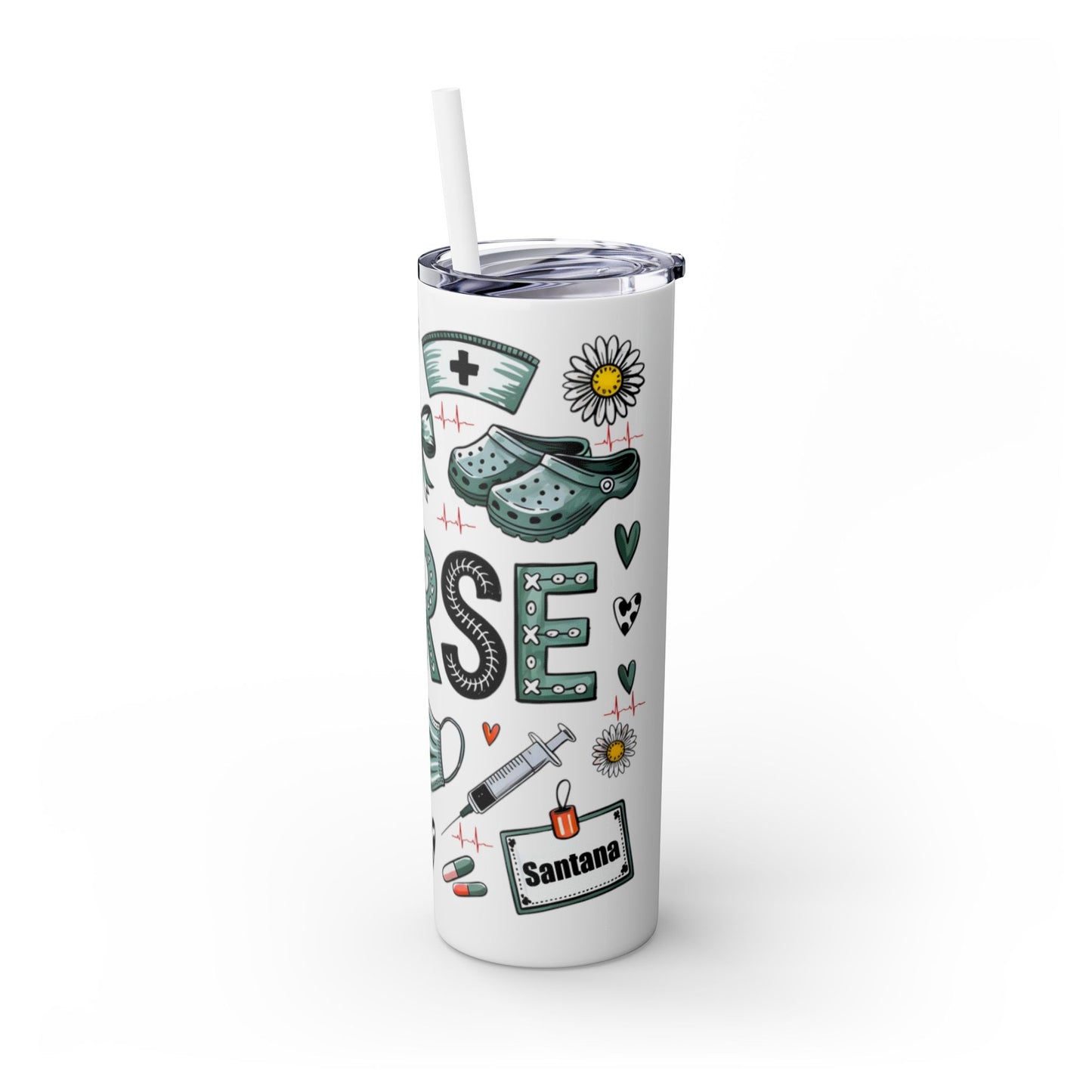 Nurse Tumbler 1G - Personalized Skinny Tumbler 20oz