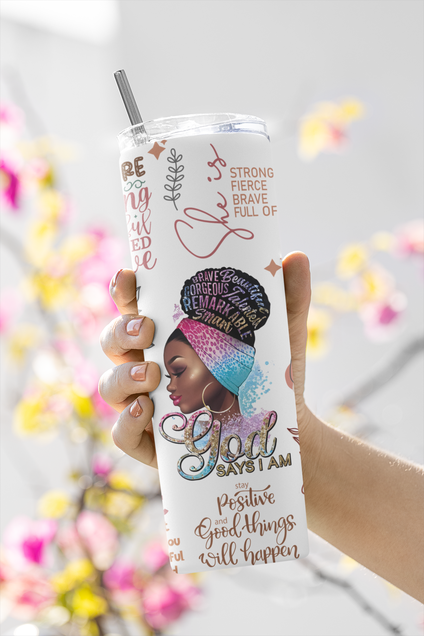 Inspirational Skinny Tumbler 20oz