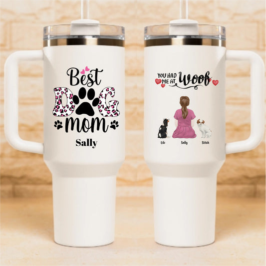Best Dog Mom - Personalized Tumbler 40oz V2