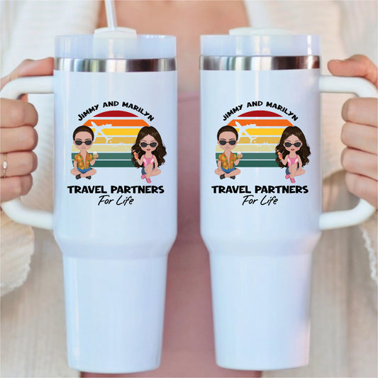 Travel Partners For Life - Personalized Tumbler 40oz V2 Doll Style