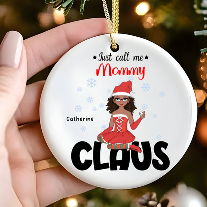 Custom Ornament for Mom, Gift for HerChristmas Ornament for Mom, Gift Idea for mom, Ornament Personalized Round Ornament for Mom