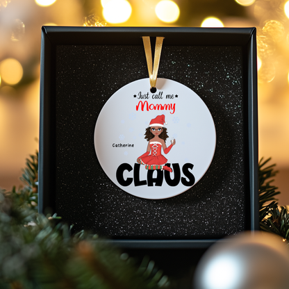 Custom Ornament for Mom, Gift for HerChristmas Ornament for Mom, Gift Idea for mom, Ornament Personalized Round Ornament for Mom