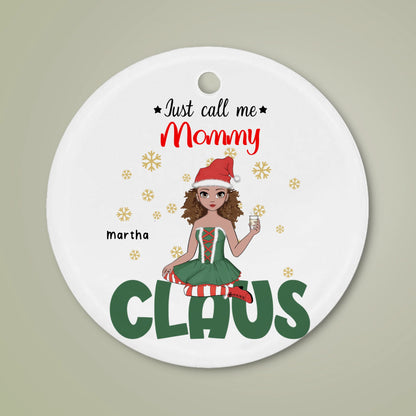 Custom Ornament for Mom, Gift for HerChristmas Ornament for Mom, Gift Idea for mom, Ornament Personalized Round Ornament for Mom