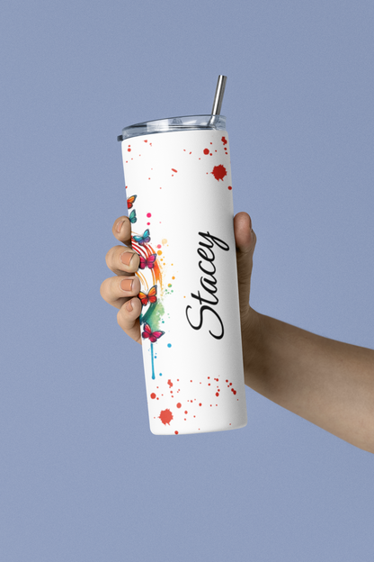 Live Your Life - Personalized Skinny Tumbler 20oz