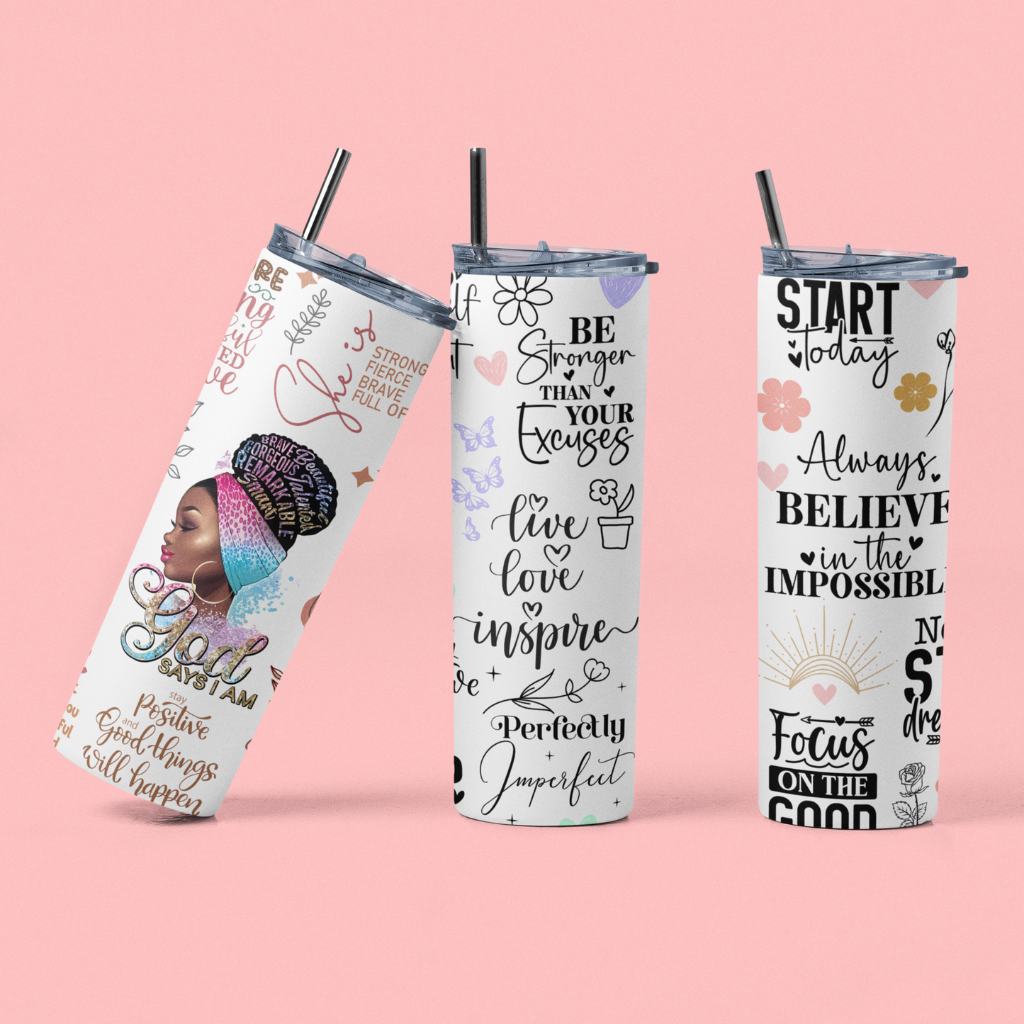 Inspirational Skinny Tumbler 20oz
