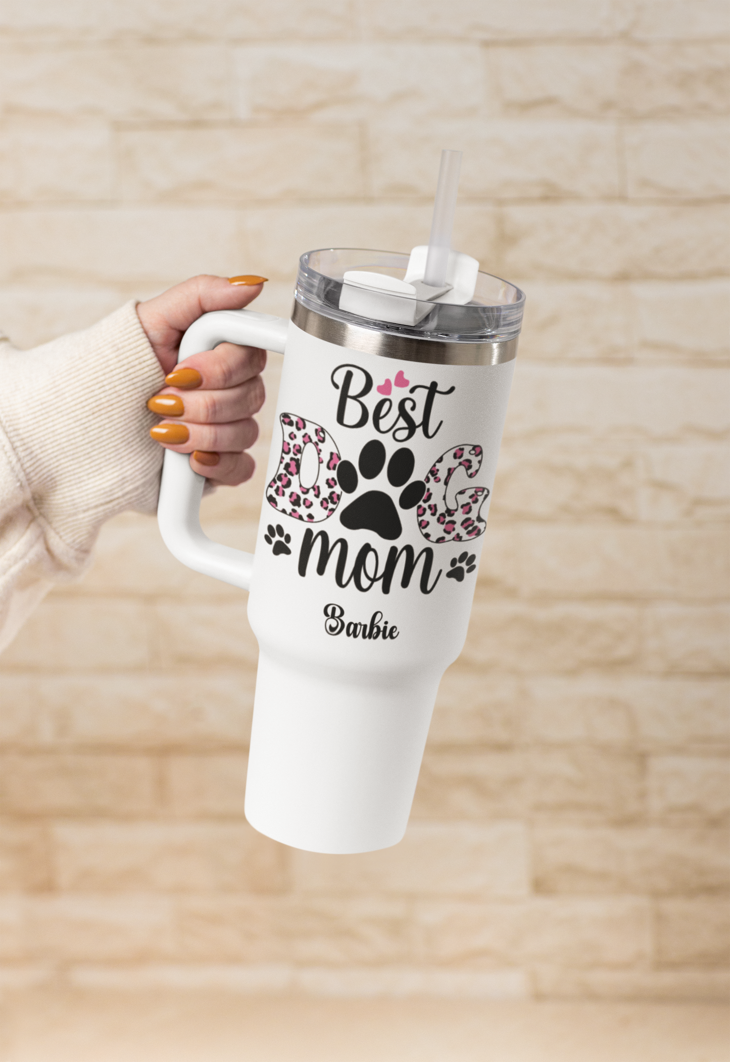 Best Dog Mom - Personalized Tumbler 40oz V2